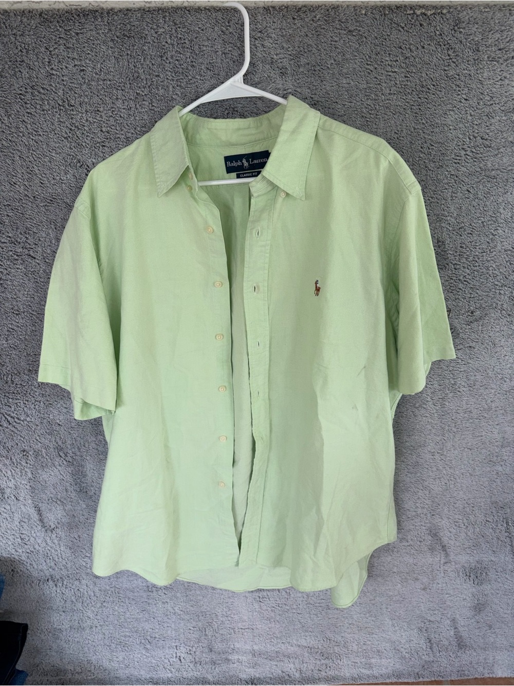 Ralph Lauren size XL Men’s Light Green Short-Sleeve Button-Up Shirt
